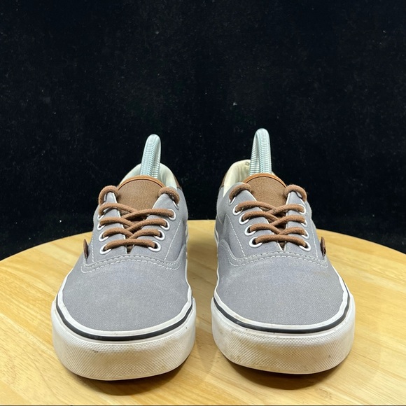 Vans Off The Wall Shoes Unisex Mens Size 7 Canvas Low Top leather tongue - Picture 2 of 10